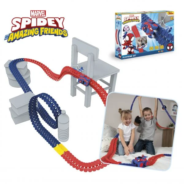 Smoby Pista de Corridas Spidey Amazing Friends Flextrem Set