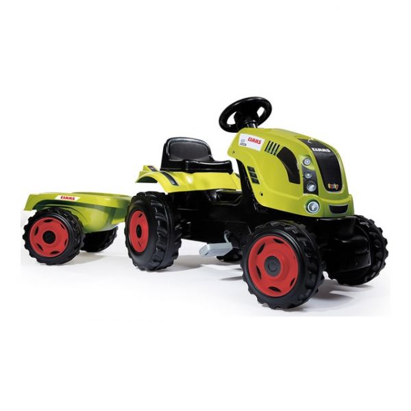 Smoby Trator Claas Farmer XL + Reboque +3A