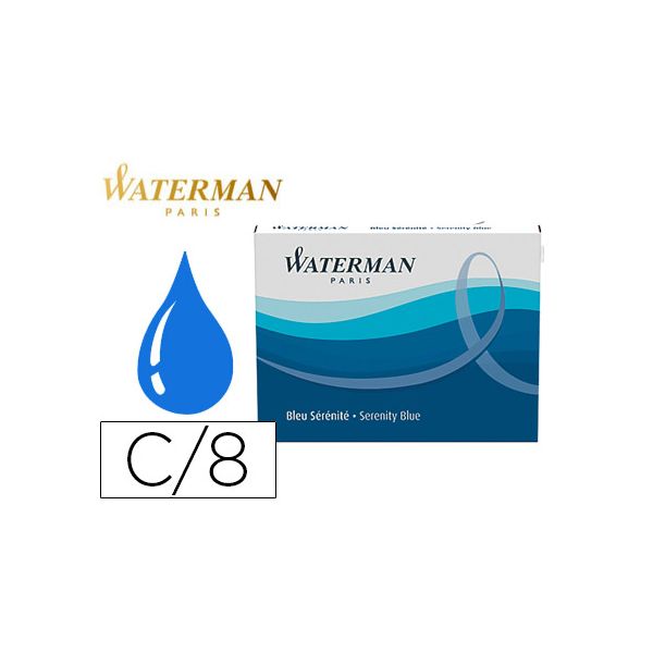 Waterman Recarga de Caneta de aparo Azul - A24619576