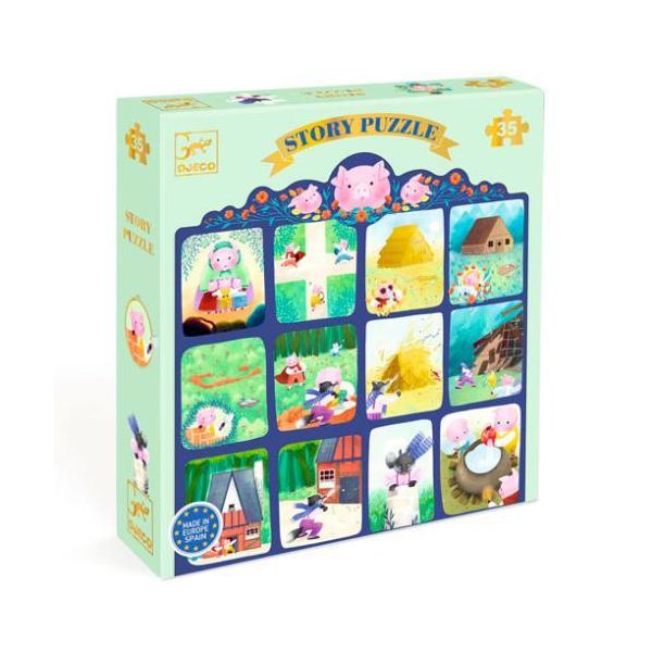Djeco Puzzle Os Três Porquinhos (35 Peças)