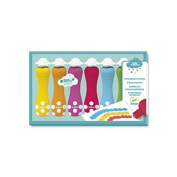 Djeco 6 Foarm Markers - DJ09002