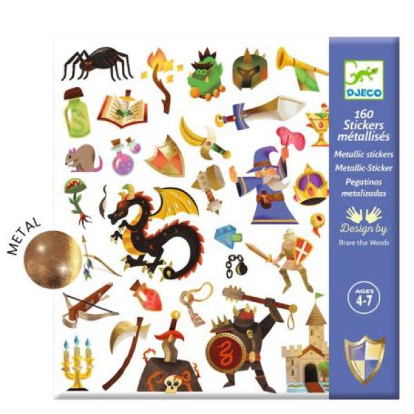 Djeco Fantasia Medieval 160 Autocolantes