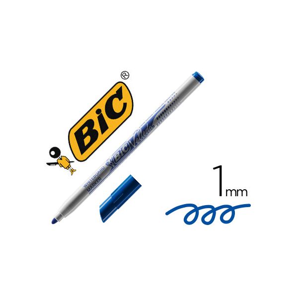 Bic Marcador Velleda Fino p/ Quadro Ponta Redonda 1 mm Azul - OFF152504CE