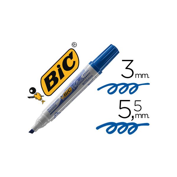 Bic 12 un. Marcadores p/ Quadro Branco Velleda Azul - NB1751-06C