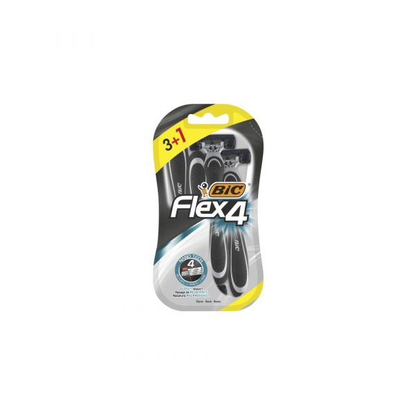 Bic Lâminas Descartáveis Flex4 3 + 1 Unidades