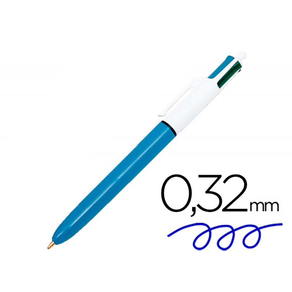 BIC 982866 esferográfica Preto, Azul, Verde, Vermelho Esferográfica com clipe Médio 12 unidade(s)