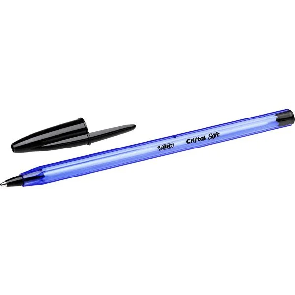 Bic Esferográfica Cristal Soft 0.45mm Preta 50 Un.