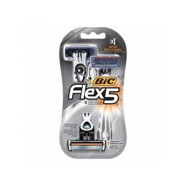 Bic Lâminas Descartáveis Flex5 3 Unidades