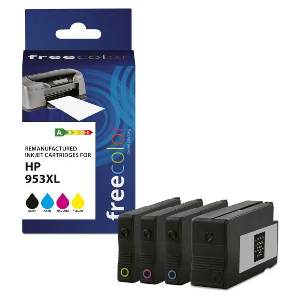 Tinteiro Freecolor HP 953XL Preto Ciano Magenta Amarelo Compatível