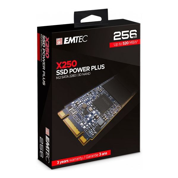 SSD Emtec 256GB X250 M.2 Sata - ECSSD256GX250