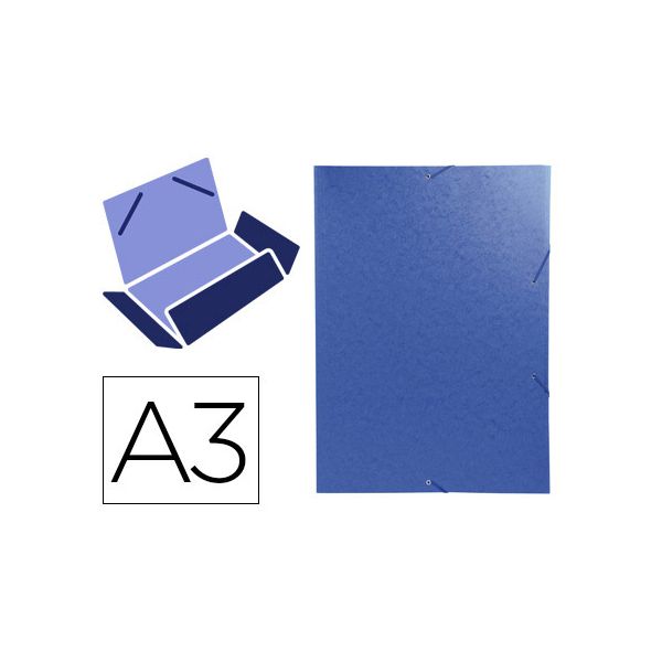 Exacompta Pasta de Elásticos A3 AZ Azul 5 un.