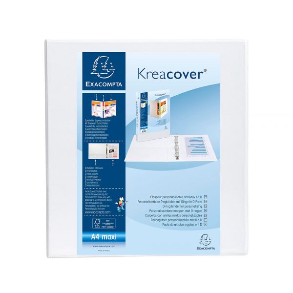 Exacompta Pasta Canguro Kreacover Branca 1 Unidade