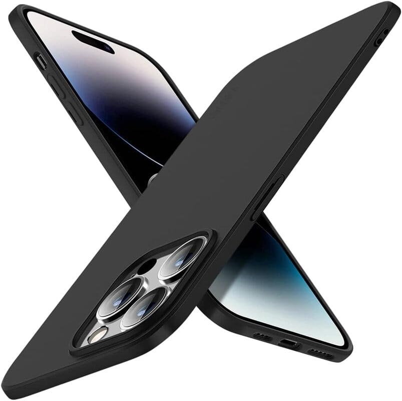 Capa Silicone Preta iPhone 15 Pro Max