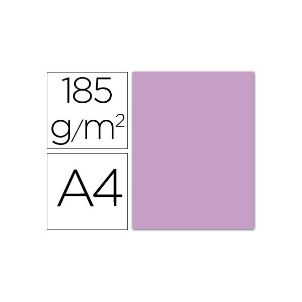 Guarro 50 Fls Cartolina Din A4 Lilás 185g - 54797