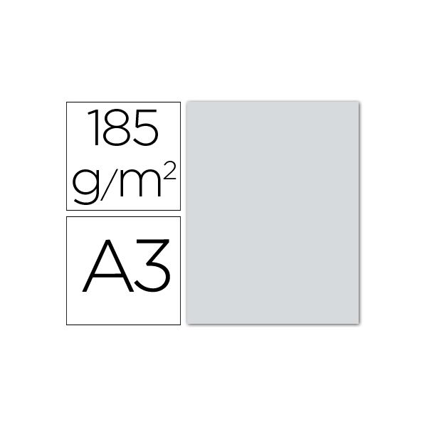Guarro Cartolina A3 Cinza Pombo 185 gr. (50 Folhas) - OFF054773CE