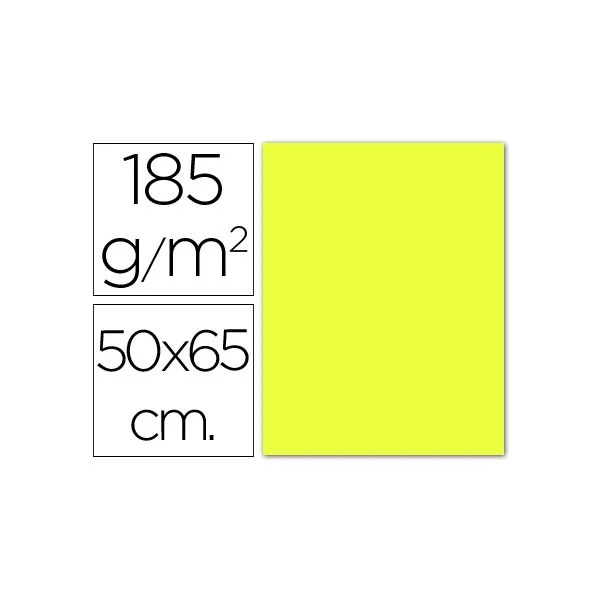 Guarro Cartolina 185 gr. 50X65 cm Amarelo Canario - OFF021031CE