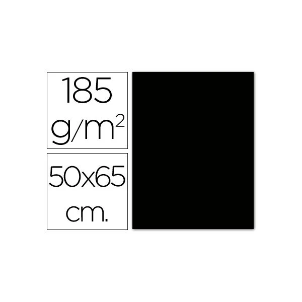Guarro Cartolina 50x65cm 185 gr. Guarro Preto