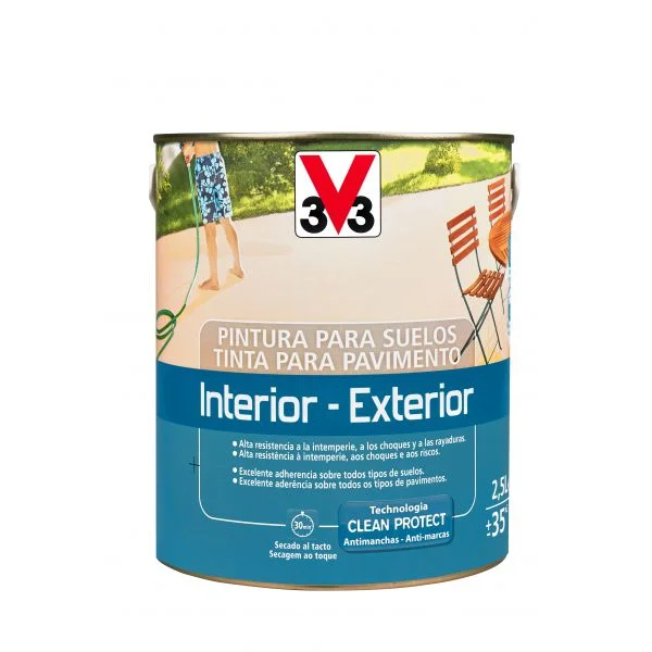 V33 Tinta Pavimento Interior/Exterior Cinza Escuro 2,5L - 20014190
