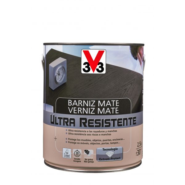V33 Verniz Ur Interior Aqua Mate Incolor 2,5l - 20020514