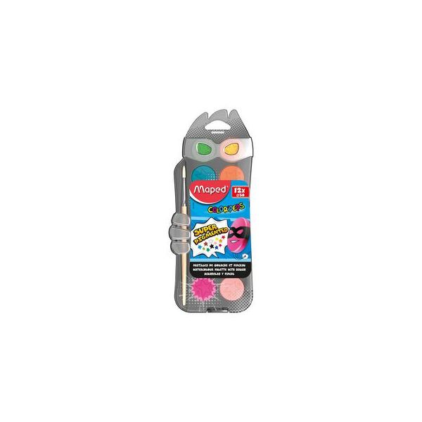 Maped Aquarelas e Pincel ColorPeps 12 Cores