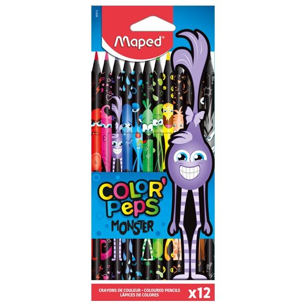 Maped Lápis de Cor Monster 12 un.