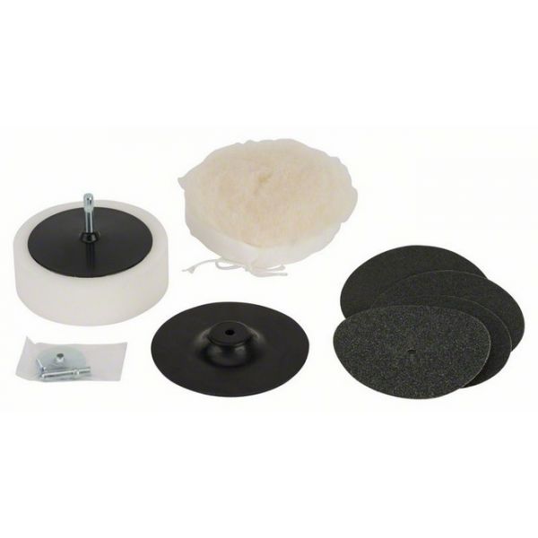 Bosch Conjunto de Polimento S24 8 Peças para Ferramentas Rotativas