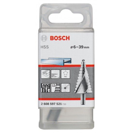 Broca escalonada HSS refª 2608597521 BOSCH