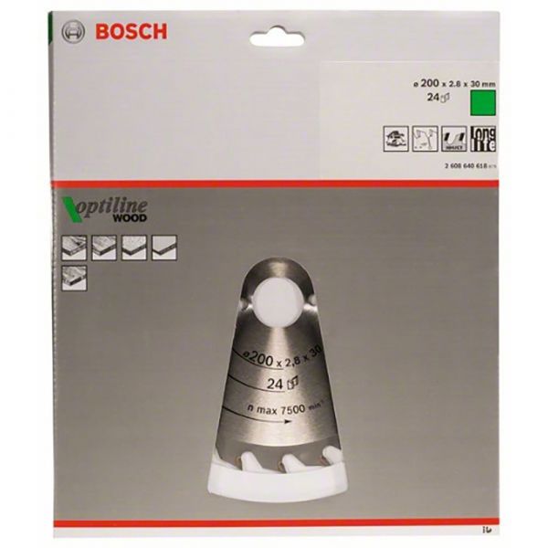 Bosch Professional Op Wo H 200x30-24 Multimaterial Circular Disc Prateado