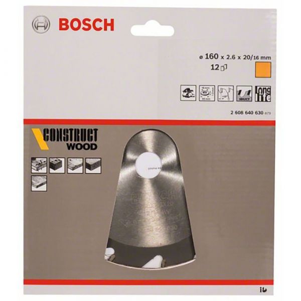 Bosch Professional Cw Wo H 160x20-12 Multimaterial Circular Disc Prateado