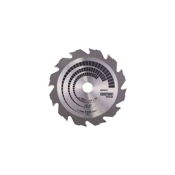 Bosch Professional 235x2.8x30-16 9-1/4 Disco Circular de Madeira Wood Construction Prateado