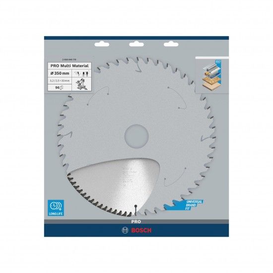 Disco PRO Multi Material, 350 x 3,2 x 30 mm refª 2608640770 BOSCH