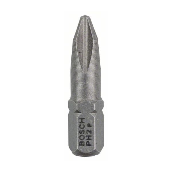 Bosch Conjunto de Pontas Professional Ph2 C 25 Mm Extra Hard Screwdriver 100 Unidades Prateado