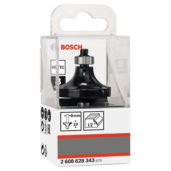Fresa Bit Rounding Over, R 12, Shank 8 mm refª 2608628343 BOSCH