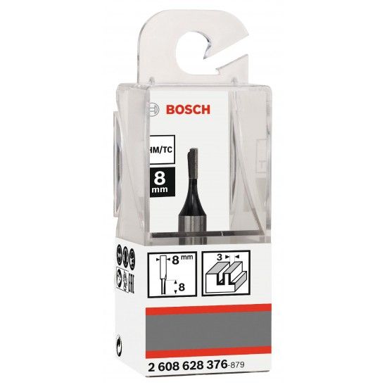 Fresa Straight Bit, One Flute, Ø 3 x L 8, Shank 8 mm refª 2608628376 BOSCH