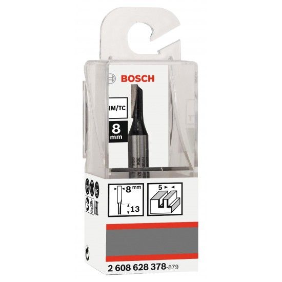 Fresa Straight Bit, One Flute, Ø 5 x L 12.7, Shank 8 mm refª 2608628378 BOSCH