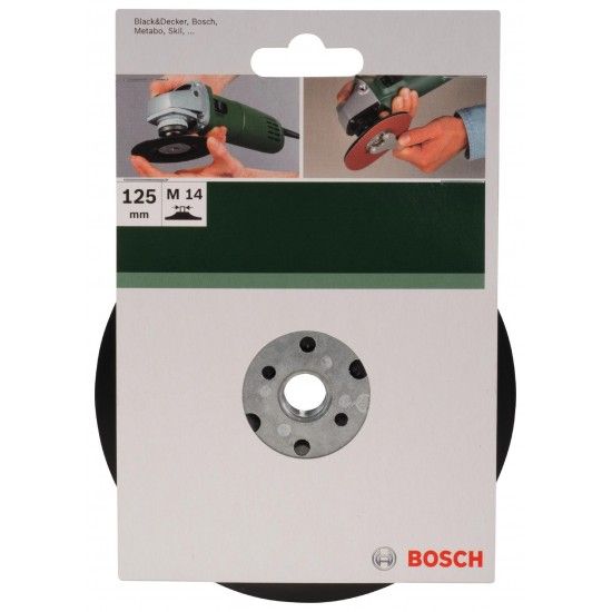 Prato de lixar para rebarbadora, sistema de aperto, 125 mm refª 2609256257 BOSCH