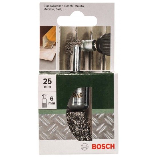 Catrabucha para berbequins ? arame ondulado, 25mm refª 2609256538 BOSCH