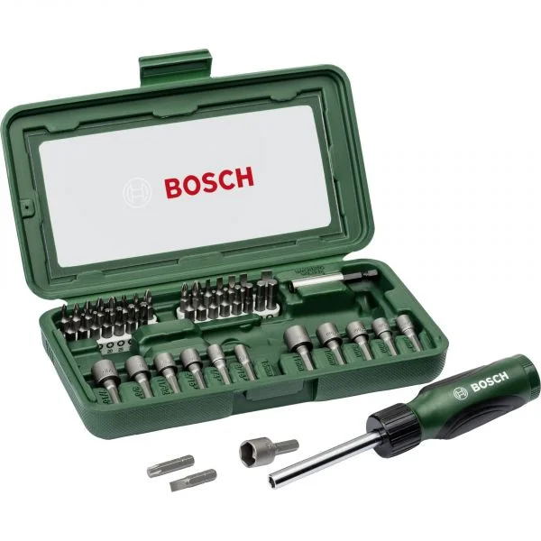Bosch Jogo de Bits + Chave 46pçs 2.607.019.504