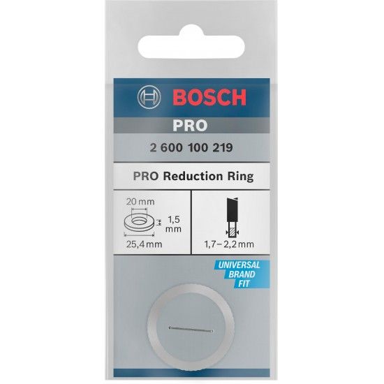 Anel de redução para lâmina de serra circular PRO, 25,4 x 1,5 x 20 mm refª 2600100219 BOSCH