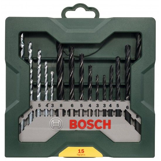 Kit brocas Mini X-Line 15pç refª 2607019675 Bosch