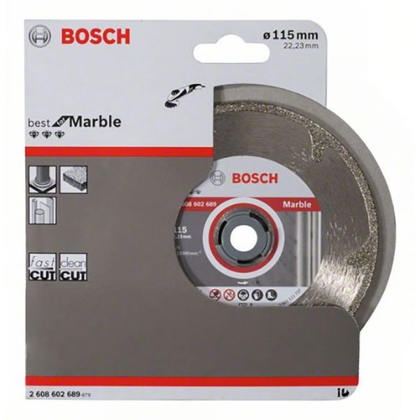 Bosch Professional 115x2.2x3 Mm Diamond Disc Marble Prateado