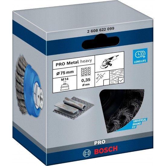 Catrabucha em copo PRO Metal heavy, 75 x 0,35 mm, rosca refª 2608622099 BOSCH