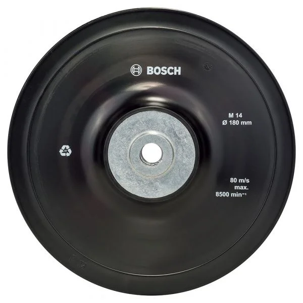 Bosch Professional 180 Mm Grinder Sanding Plate Prateado