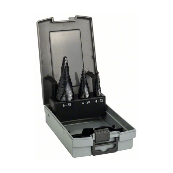 Bosch Broca Professional Hss-altin 4-12/4-20/6-30 Stepped Drill Bit Prateado