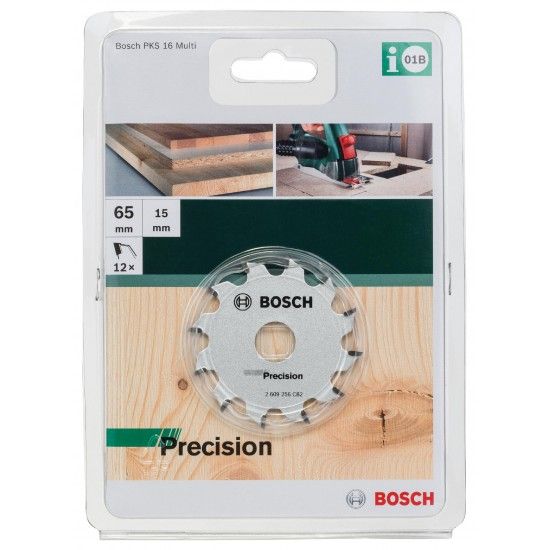 Disco para serra D= 65 mm; orifício= 15 mm; de= 12 refª 2609256C82 BOSCH