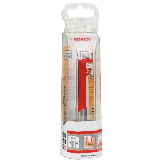 Fresa direita Expert for Wood, carboneto, 12 mm, D1 12 mm, L 50,5 mm, G 98 mm refª 2608629366 BOSCH