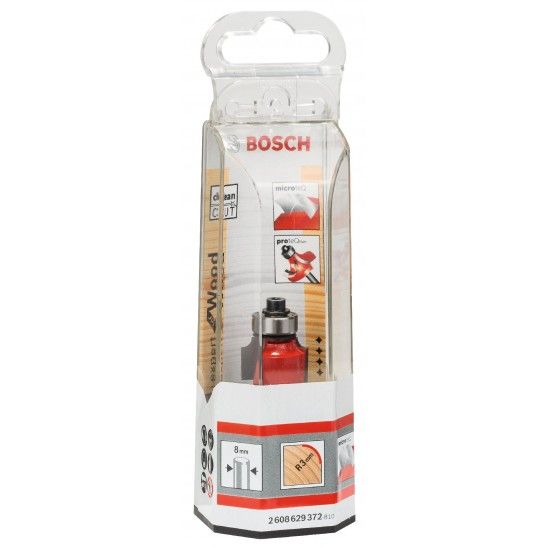 Fresa para arredondamento Expert for Wood, 8 mm, D 18,7 mm, R1 3 mm, L 12,7 mm, G 55 mm refª 2608629372 BOSCH
