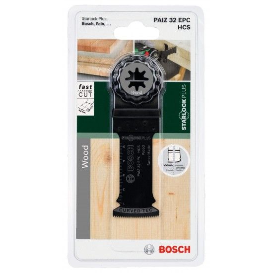 Lâmina de serra de imersão HCS StarlockPlus PAIZ 32 EPC Wood60 x 32 mm refª 2609256D55 BOSCH