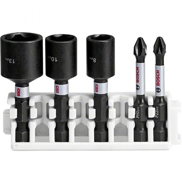 Bosch Ponta Professional Impact Ph2/pz2 50 8/10/13 Screwdriver Preto
