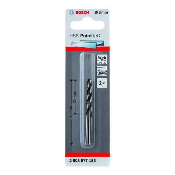 BOSCH AZUL 2 Brocas Hss 3X33X61